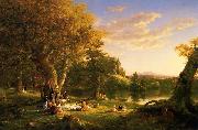 Thomas Cole Picnic Sweden oil painting artist